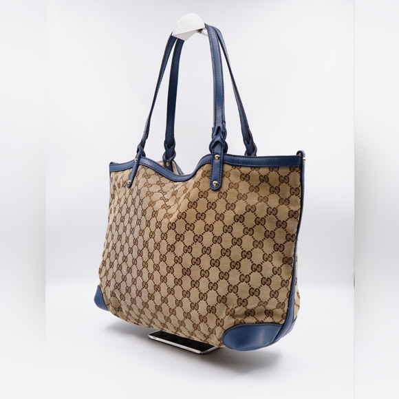 AZ26❤️ Gucci GG Monogram Canvas Craft Tote Bag - Picture 2 of 14